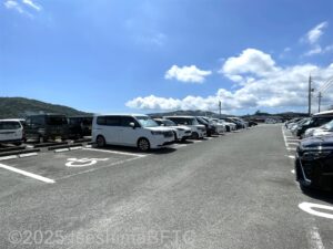 佐田浜第1駐車場内のようす