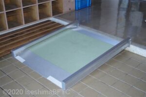 上がりかまち部分の常設スロープ
