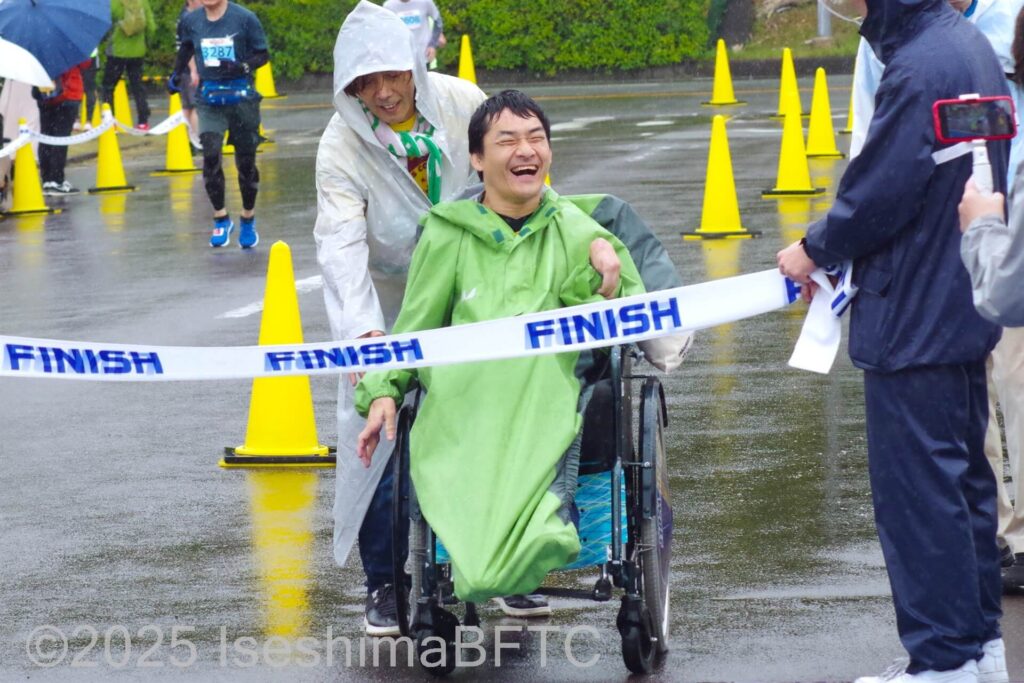 とても素敵な笑顔でフィニッシュ