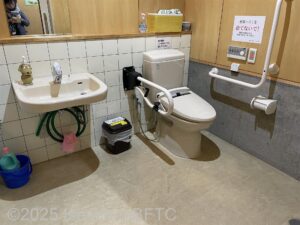 車いすトイレのようす