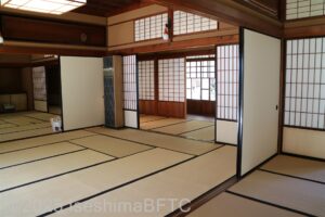 和館には、1室でもかなり広い和室の広間がいくつも続いている。