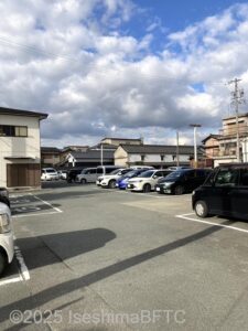 駐車場のようす。