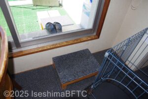 和室スタンダード（プライベートドッグラン付き）　ドッグランへの入口