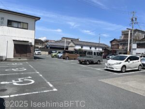 駐車場のようす。