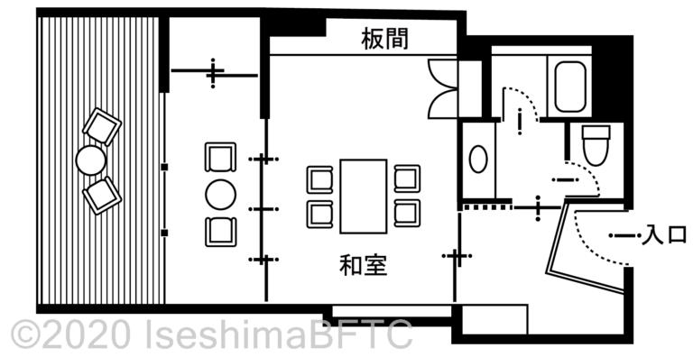 和室平面図