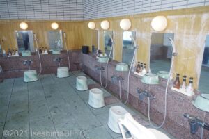 洗い場のようす。