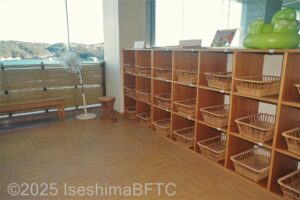 脱衣所ロッカーのようす