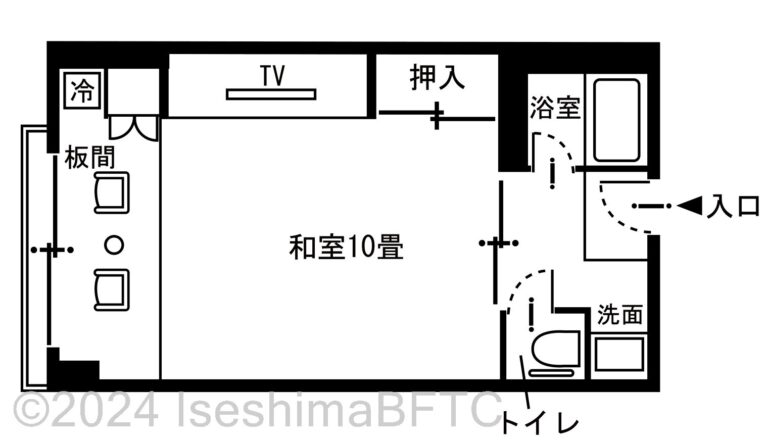 和モダン10畳平面図