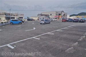 屋上駐車場のようす