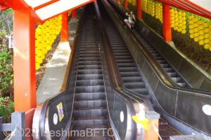 エスカレーターのようす