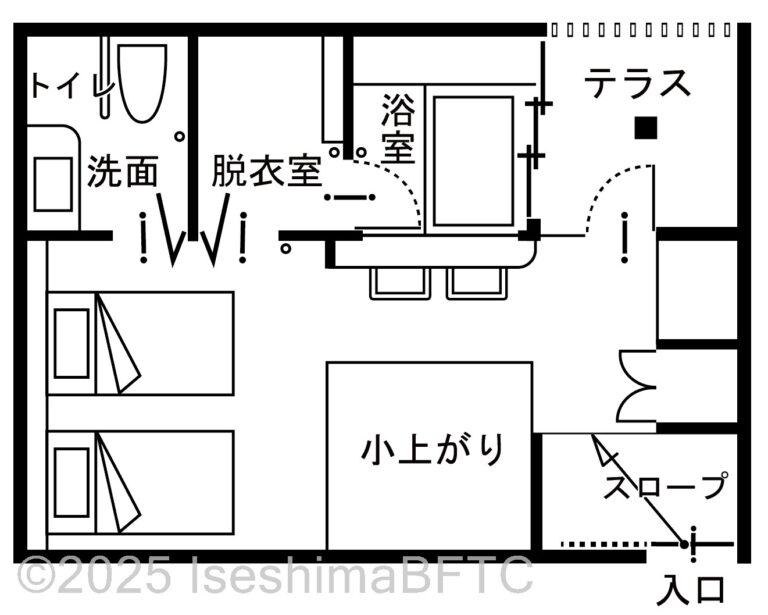 特別室・十二単（アジュガ）（209号室）平面図