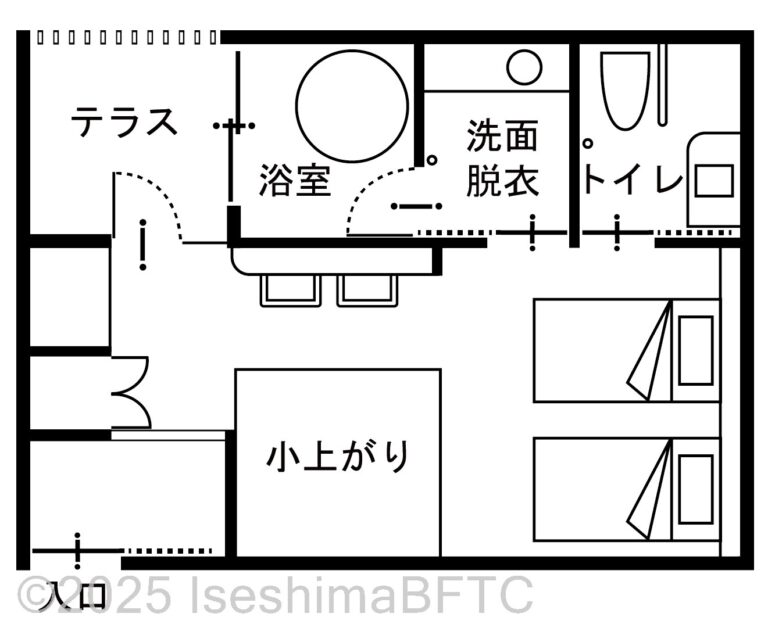 2階特別室・待宵草（211号室）平面図