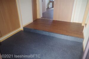 テラス付きジュニアスイート（シャワーブース付き）　上がりかまち段差