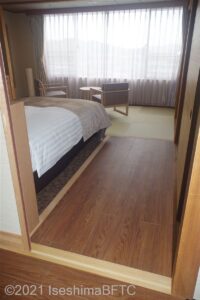 和室ツイン（バスなし）　室内への入口