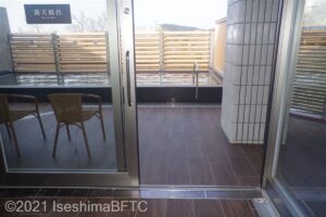 女性用大浴場　露天風呂入口
