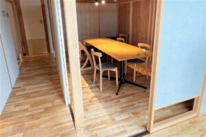 食事会場　個室のようす