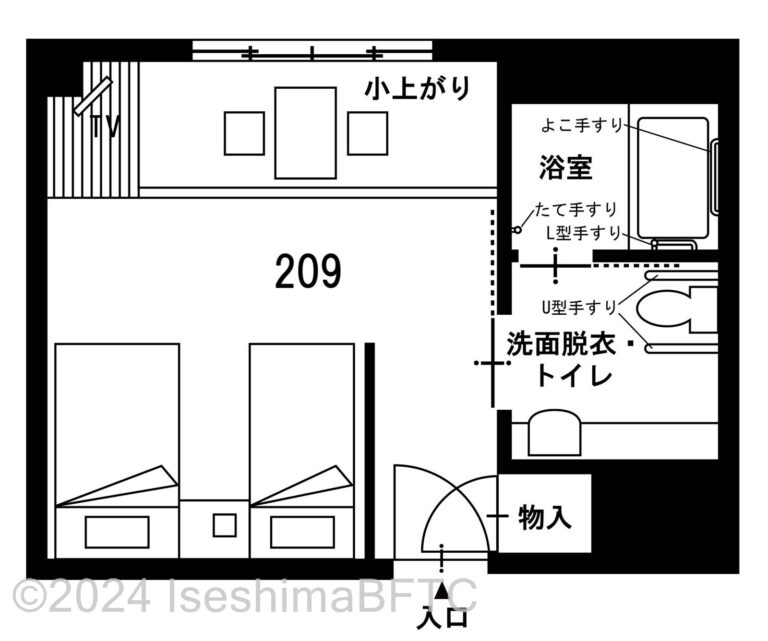 209号室平面図