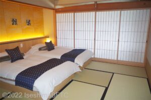 904号室　間仕切りを閉めたところ