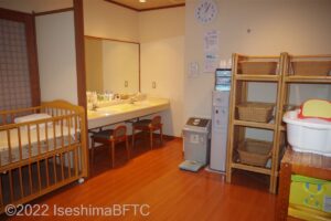 貸切風呂　脱衣所のようす