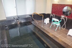 貸切風呂　浴室内のようす