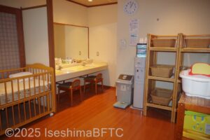 貸切風呂　脱衣所のようす