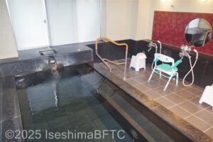 貸切風呂　浴室内のようす