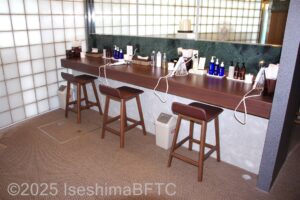 女性用大浴場　パウダーコーナー
