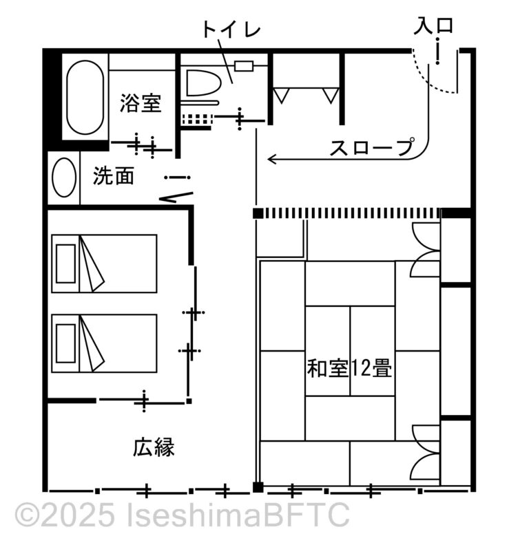 8階桜フロア特別室（803号室）平面図