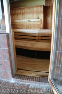 「風見の湯」男性用大浴場　サウナ