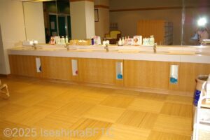 「みぎわの湯」女性用大浴場　洗面台