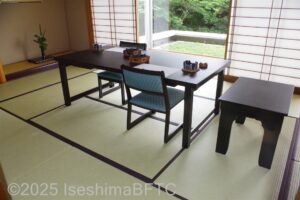 料亭「からく」個室内のようす