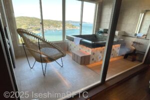最上階海側絶景展望風呂付和洋特別室　展望風呂