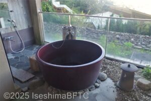海側露天風呂付き客室　露天風呂