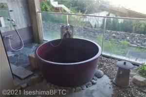 海側露天風呂付き客室　露天風呂