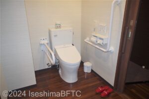 洋室トリプル（218号室）　便器まわりのようす