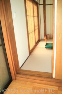 4階「るな」脱衣所側から和室側を見たところ