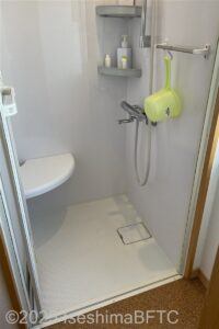 シャワールームのようす