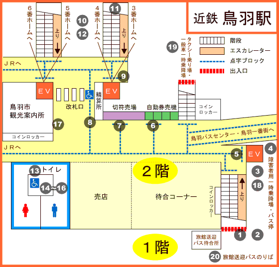 近鉄鳥羽駅マップ