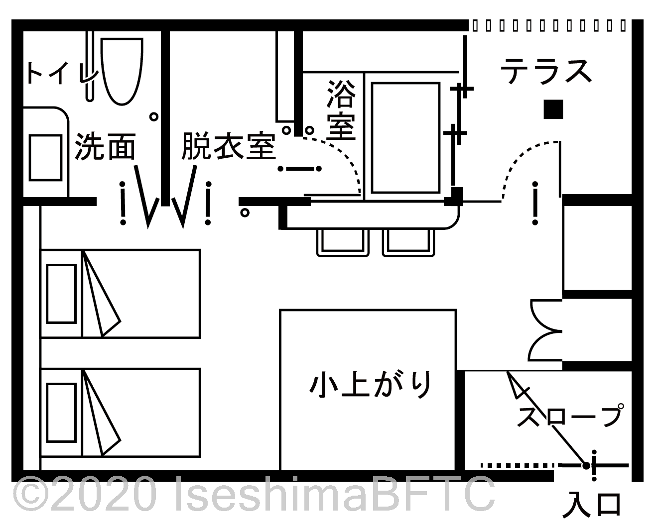 特別室・アジュガ（209号室）平面図