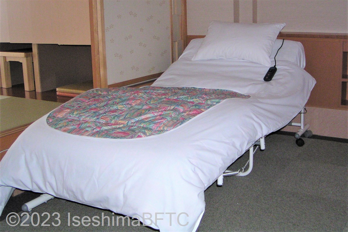 リクライニングタイプの簡易ベッド