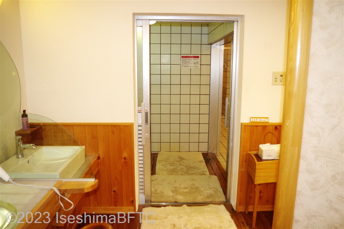女性用大浴場「渚の湯」　浴室入口